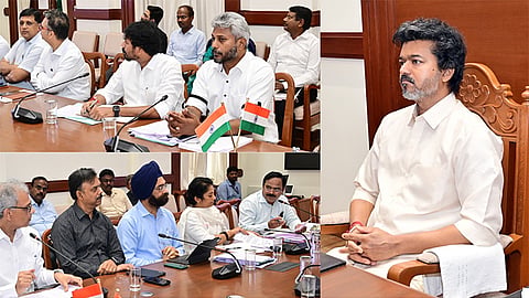 முதல்-அமைச்சர் விஜய் தலைமையில் பருவமழை, பயிர் சாகுபடி தொடர்பாக விரிவான ஆய்வுக்கூட்டம் - ரூ.340 கோடி ஒதுக்கீடு செய்ய உத்தரவு