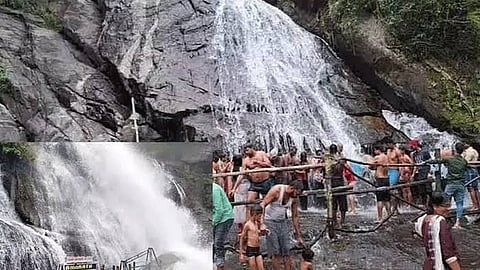 ஆழியார் கவியருவியில் திடீர் வெள்ளப்பெருக்கு: சுற்றுலா பயணிகள் வெளியேற்றம்