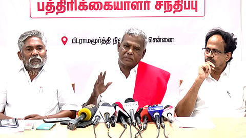 ‘பெண்கள் குறித்து இழிவாக பேசுவதற்கு சில கட்சிகளில் தனி படையே வைத்திருக்கிறார்கள்’ - பெ.சண்முகம் 