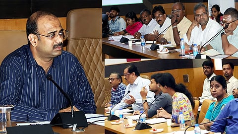 சென்னையில் மழைநீர் வடிகால்வாய் கட்டும் பணிகளை விரைந்து முடிக்க மாநகராட்சி ஆணையாளர் அறிவுறுத்தல்