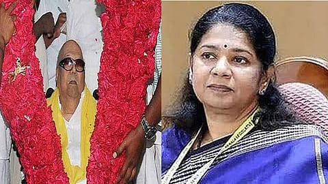 கருணாநிதி நினைவு நாள்: 'திட்டங்களிலிருந்து பெயரை நீக்கலாம்; வரலாற்றை மாற்ற முடியாது' – கனிமொழி