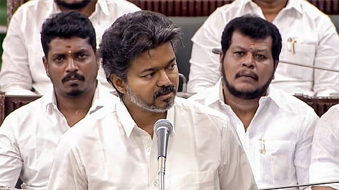 காவிரி விவகாரம்: தமிழ்நாட்டு மக்களுக்காக அதையும் தாங்க நான் தயாராக இருக்கிறேன்; முதல்-அமைச்சர் விஜய்  
