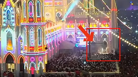 
வேளாங்கண்ணி கொடியேற்ற திருவிழாவில் பரபரப்பு