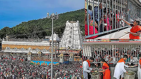 திருப்பதி கோவிலில் இலவச தரிசனத்துக்கு பக்தர்கள் 24 மணிநேரம் காத்திருப்பு