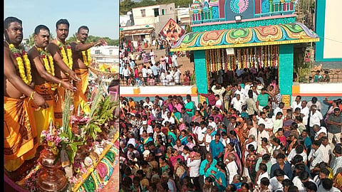 நாமக்கல் மாவட்டம் வேட்டாம்பாடி செல்வ கணபதி, மாரியம்மன் கோவில்களில் கும்பாபிஷேகம் நடைபெற்றது.
