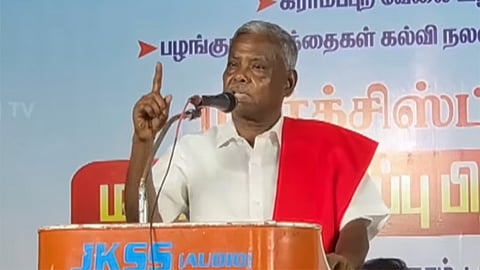 ‘ரேஷனில் கை வைக்கலாம் என்று நினைத்தால் உங்கள் கதை முடிந்துவிடும்’ - பெ.சண்முகம் 