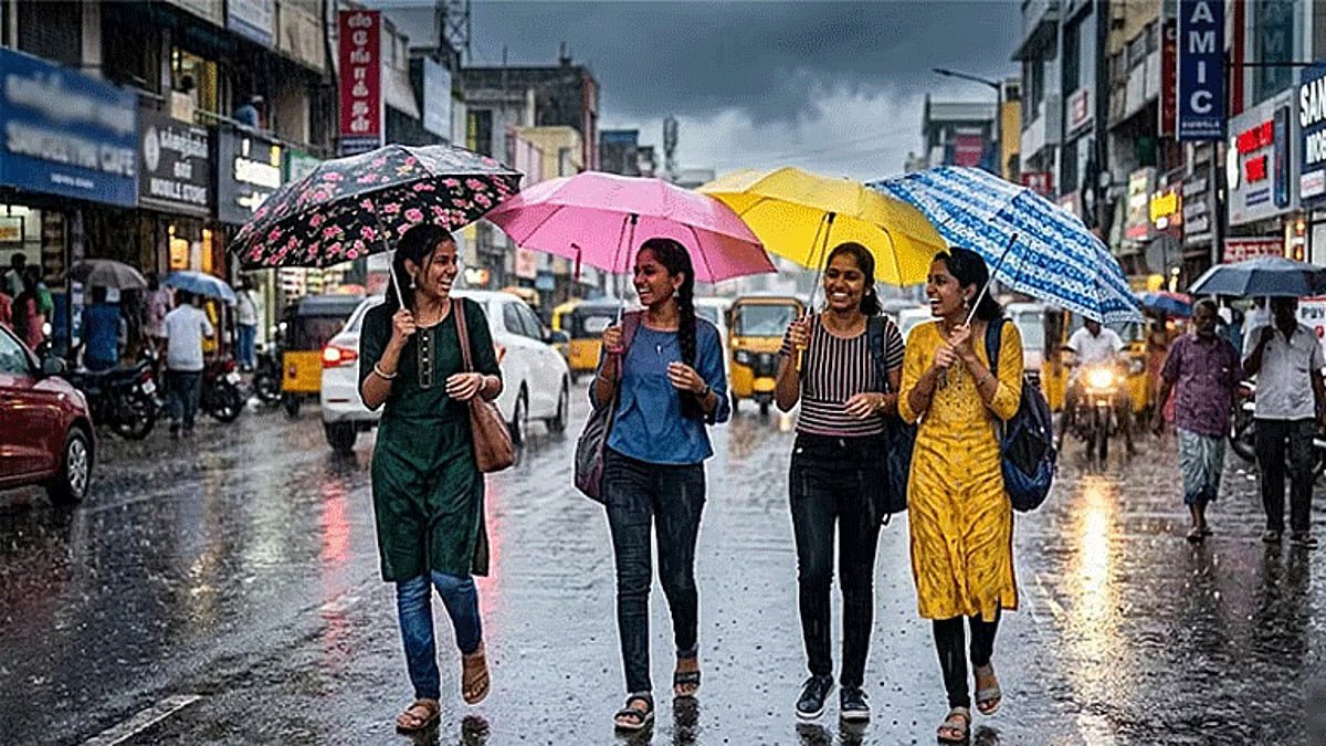 சென்னையின் பல்வேறு பகுதிகளில் பரவலாக மழை