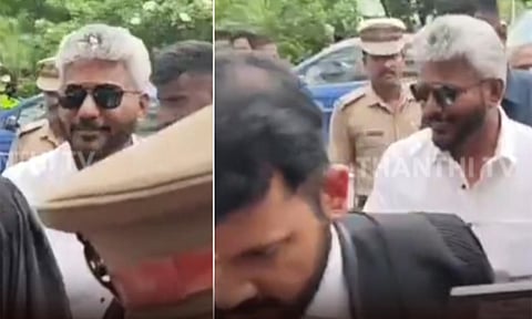 சகோதரரை தாக்கிய வழக்கு: விசாரணைக்காக புதுச்சேரி நீதிமன்றத்தில் அமைச்சர் மரிய வில்சன் ஆஜர் 