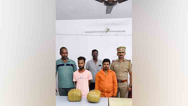 ஒடிசாவில் இருந்து சென்னைக்கு கஞ்சா கடத்திய 2 வாலிபர்கள் கைது