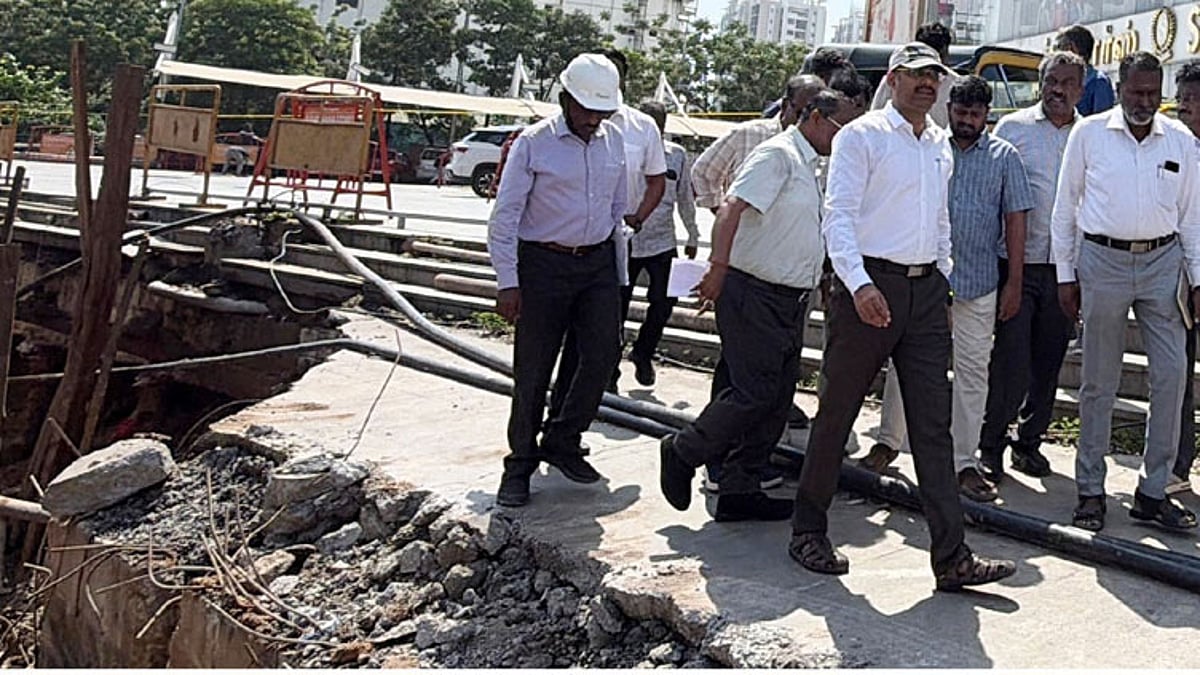அம்பத்தூர் பாடி பகுதியில் நடைபெற்று வரும் மழைநீர் வடிகால் பணிகள்: மாநகராட்சி ஆணையாளர் ஆய்வு