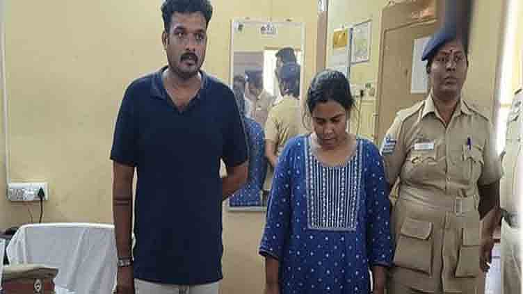 காட்பாடி அருகே பூட்டிய வீட்டில் 36 சவரன் நகை கொள்ளை: தம்பதி கைது