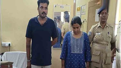 காட்பாடி அருகே பூட்டிய வீட்டில் 36 சவரன் நகையை கொள்ளையடித்த தம்பதி கைது.