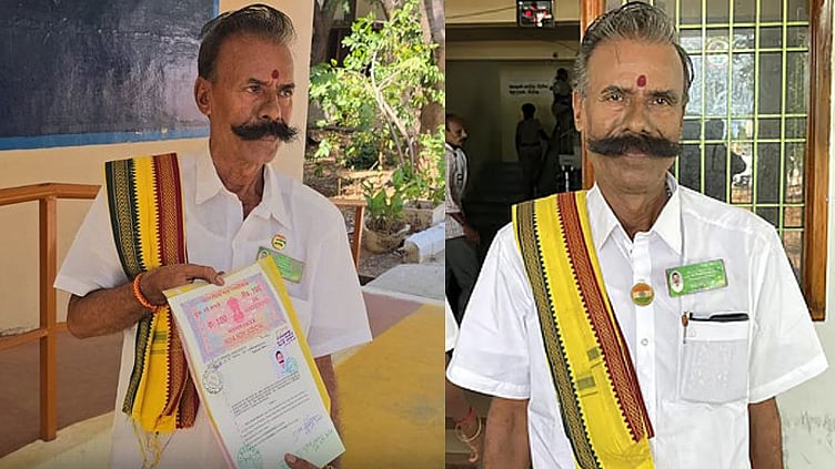 தாராபுரம் இடைத்தேர்தல்: முதல் ஆளாக வேட்புமனு தாக்கல் செய்த தேர்தல் மன்னன் பத்மராஜன்..!
