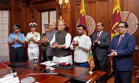 “இக்கட்டான சூழலிலும் இலங்கைக்கு இந்தியா துணை நிற்கும்..” - பாதுகாப்புத்துறை மந்திரி ராஜ்நாத் சிங்