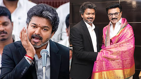 நீங்கள் கை வைத்து தாடையை காண்பித்தது சரிதான்: விஜய்க்கு மு.க.ஸ்டாலின் பதிலடி