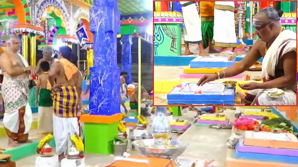 மதுரை மீனாட்சி அம்மன் கோவில் கும்பாபிஷேக விழா: யாகசாலை பூஜை தொடங்கியது