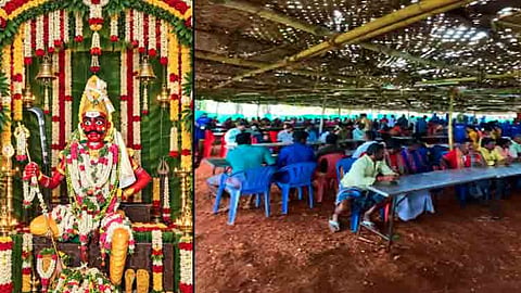 மதுரை முனியாண்டி கோவிலில் கிடாய் வெட்டு திருவிழா.