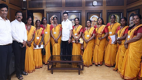 தி.மு.க. தலைவர் மு.க.ஸ்டாலினுடன் ‘ஈழத் தமிழ்ப் பெண்கள் குரல்’ அமைப்பினர் சந்திப்பு 