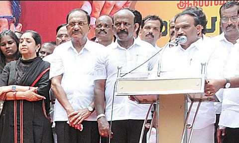 அமைச்சர் நிர்மல் குமார் குறித்து சர்ச்சை பேச்சு: தி.மு.க. எம்.பி., ஆ.ராசா மீது புகார்