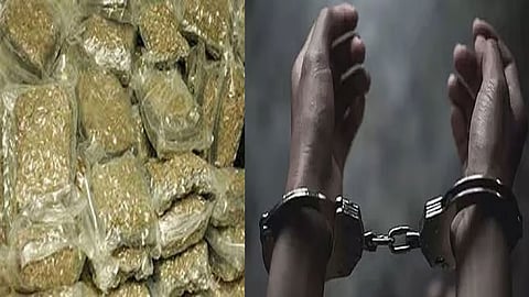 கஞ்சா பதுக்கி வைத்திருந்த சமோசா வியாபாரி கைது.