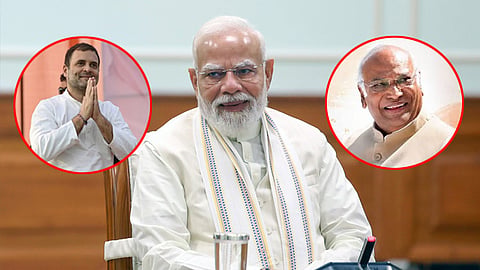 
பிரதமர் மோடிக்கு ராகுல் காந்தி, கார்கே பிறந்த நாள் வாழ்த்து
