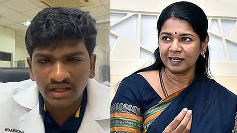 மாணவர் பாரதிதாசனின் கல்விக்கு துணை நிற்போம்! - கனிமொழி