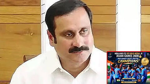 ஆசிய விளையாட்டு போட்டி: தங்கம் வென்ற இந்திய  மகளிர் கிரிக்கெட்  அணியினருக்கு அன்புமணி வாழ்த்து