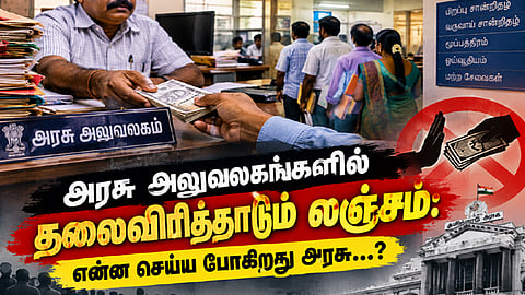 அரசு அலுவலகங்களில் தலைவிரித்தாடும் லஞ்சம்: என்ன செய்ய போகிறது அரசு...?