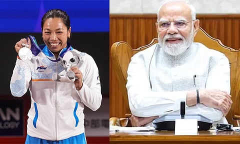 “மீராபாய் சானுவின் உறுதி தேசத்துக்கு உத்வேகம்” - பிரதமர் மோடி பெருமிதம்