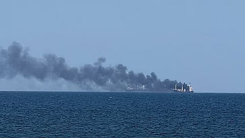 உக்ரைன் அருகே கருங்கடலில் சென்றுகொண்டிருந்த சரக்கு கப்பல் மீது ரஷியா தாக்குதல்

