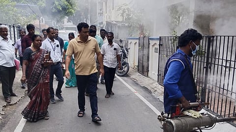 சென்னையில் மேற்கொள்ளப்பட்டு வரும் டெங்கு தடுப்பு நடவடிக்கைகள் - வட்டார துணை ஆணையாளர்கள் ஆய்வு