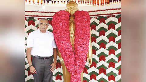 91-வது பிறந்த நாள்: சிவந்தி ஆதித்தனார் மணி மண்டபத்தில் சி.பாலசுப்பிரமணியன் ஆதித்தன் மரியாதை 