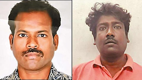 (கொலை செய்யப்பட்ட பாஸ்கரன், அவரது நண்பர் சரவணன்.) 