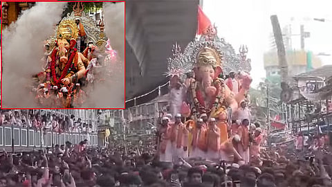 விநாயகர் சதுர்த்தி, விநாயகர் ஊர்வலம், மும்பை லால்பாக்சா ராஜா விநாயகர் சிலை ஊர்வலம்
