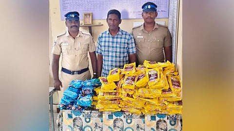 தூத்துக்குடியில் 37 கிலோ புகையிலை பொருட்கள் பறிமுதல்: ஒருவர் கைது