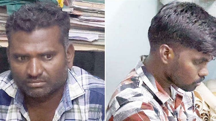 பட்டா மாறுதலுக்கு ரூ.5 ஆயிரம் லஞ்சம் வாங்கிய நில அளவையர் கைது - புரோக்கரும் சிக்கினார்