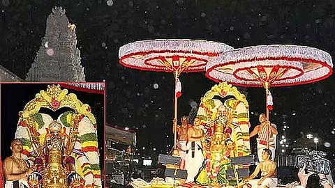 திருப்பதி ஏழுமலையான் கோவிலில் இன்று கருட சேவை: குவியும் பக்தர்கள்
