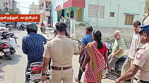 சிறுவர்கள் ஆட்டோவில் கடத்தப்பட்டதாக பரவிய தகவல் - காஞ்சீபுரத்தில் பரபரப்பு 