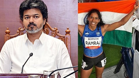 ஆசிய விளையாட்டு: வெண்கலப்பதக்கம் வென்ற வித்யாவுக்கு முதல்-அமைச்சர் விஜய் வாழ்த்து

