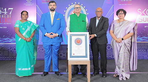 புது டெல்லியில் நடைபெற்ற 109-வது விழாவில் தமிழ்நாடு அரசுக்கு ஸ்கோச் விருது