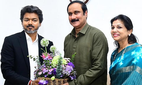 த.வெ.க. கூட்டணியில் ஐக்கியமாகிறது பா.ம.க.: சவுமியா  அன்புமணி அமைச்சராக வாய்ப்பு 