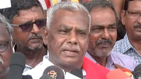 ‘எந்த ஒரு பிரச்சினையிலும் த.வெ.க. அரசிடம் வெளிப்படைத் தன்மை இல்லை’ - பெ.சண்முகம்