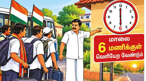 மதுராந்தகம், தாராபுரம் இடைத்தேர்தல்: வெளியூர்க்காரர்கள் இன்று மாலை 6 மணிக்குள் வெளியேற உத்தரவு