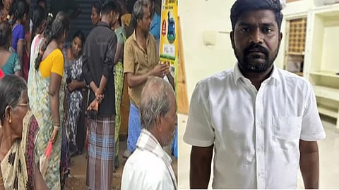 மனைவி கண்முன்னே கணவர் வெட்டி கொலை
