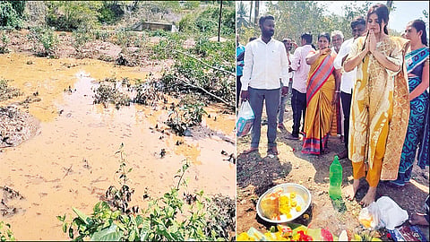 கொண்டனூர் தடுப்பணையை தூர்வாரும் பணி; கனிமொழி சந்தோஷ் எம்.எல்.ஏ. தொடங்கி வைத்தார்