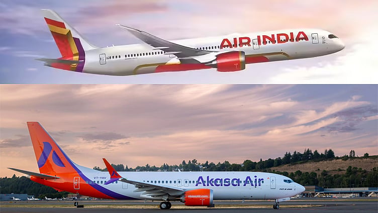 ஏர் இந்தியா, ஆகாசா ஏர் நிறுவனங்களிலும் டிக்கெட் கட்டணம் உயர்வு: இன்று முதல் அமல்