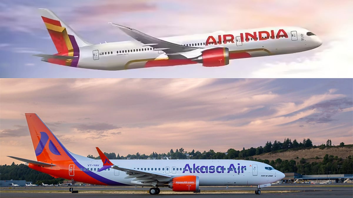 ஏர் இந்தியா, ஆகாசா ஏர் நிறுவனங்களிலும் டிக்கெட் கட்டணம் உயர்வு: இன்று முதல் அமல்