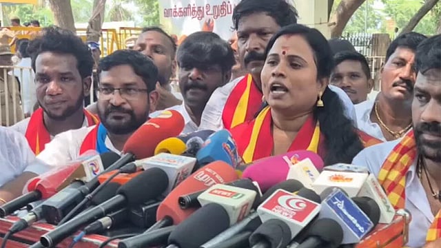 மதுராந்தகம் தொகுதியில் வெற்றிக்கு முழுக்காரணம் விஜய் தான்; மரகதம் குமரவேல் பேட்டி