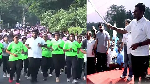 வீ த லீடர்ஸ் அமைப்பின் சார்பில் மாரத்தான் - அண்ணாமலை பங்கேற்பு