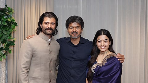 முதல்-அமைச்சர் விஜய்யுடன் விஜய் தேவரகொண்டா, ராஷ்மிகா மந்தனா சந்திப்பு 